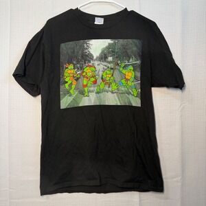 Nickelodeon‎ Teenage Mutant Ninja Turtles T Shirt Black Men's Size Medium